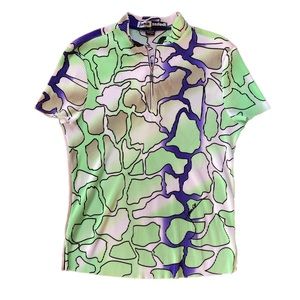 Jamie Sadock Short Sleeve Abstract Printed Polo